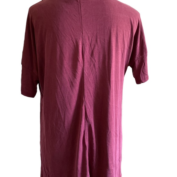 mikey & joey • burgundy high-low tee • large - Picture 3 of 5